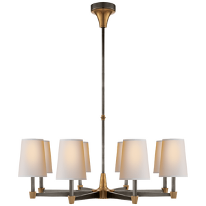 Люстра Visual Comfort TOB5046BZ/HAB-NP Thomas O'Brien Caron 8 Light 30 inch Bronze