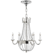 Люстра OC 11407 SG сталь, хром, хрусталь