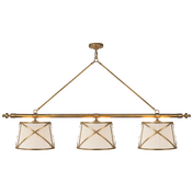 Люстра OC CHC 1482ABL Visual Comfort Grosvenor Linear Triple Pendant