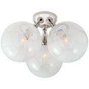 Потолочный светильник Cristol Large Triple Flush Mount AERIN ARN4401PN-WG