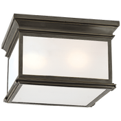 Накладной светильник VISUAL COMFORT Club Large Square Flush Mount CHAPMAN & MYERS CHO 4311BZ-FG