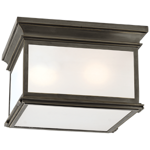Накладной светильник VISUAL COMFORT Club Large Square Flush Mount CHAPMAN & MYERS CHO 4311BZ-FG