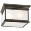 Накладной светильник VISUAL COMFORT Club Large Square Flush Mount CHAPMAN & MYERS CHO 4311BZ-FG