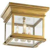 Накладной светильник VISUAL COMFORT Club Small Square Flush Mount CHAPMAN & MYERS CHO 4310AB-CG