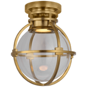 Накладной светильник Gracie 10" Captured Globe Flush Mount CHAPMAN & MYERS CHD 2481AB-CG