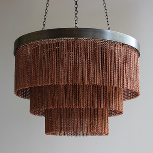 Люстра Tigermoth Silver Chain Shallow Chandelier