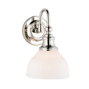 SUTTON 1 LIGHT BATH AND VANITY IN POLISHED NICKEL 5901-PN