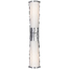 CHAPMAN & MYERS CAREW LINEAR SCONCE IN POLISHED NICKEL WITH WHITE GLASS CHD 1563PN-WG