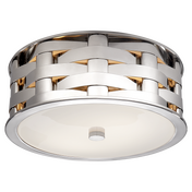 Ella Woven Small Flush Mount RALPH LAUREN RL4090PN-WG