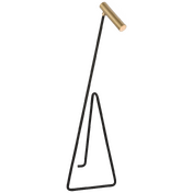 Flesso Small Floor Lamp Kelly Wearstle KW1430BLK/AB