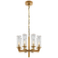 Liaison Single Tier Chandelier Kelly Wearstler KW5200AB-CRG